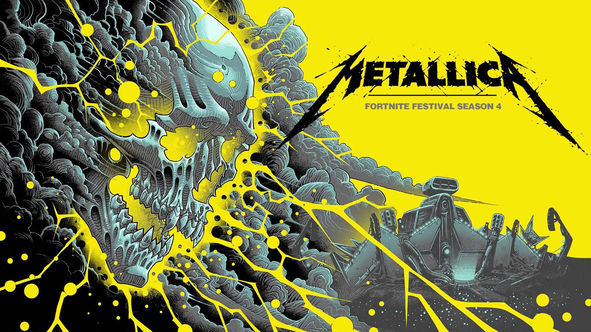 Fortnite x Metallica loading screen art by Dan Mumford (1 of 2)